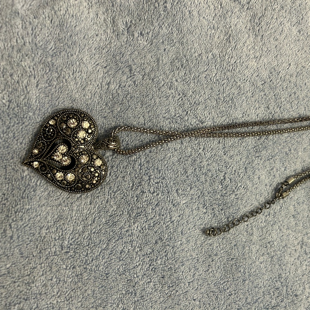 Heart Pendant Necklace with Chain